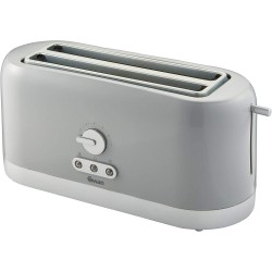 Swan 4 Slice Toaster, 7 Variable Browning Control and Extra Long Slot, Grey