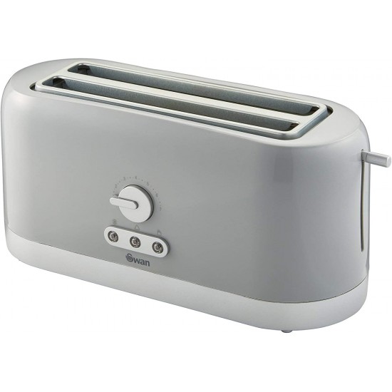 Toasters Swan 4 Slice Toaster, 7 Variable Browning Control