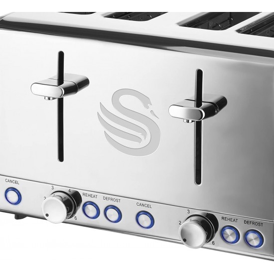 Shop quality Swan Polished Stainless Steel 6 Settings 4 Slice Toaster With Crumb Tray in Kenya from vituzote.com Shop in-store or online and get countrywide delivery!