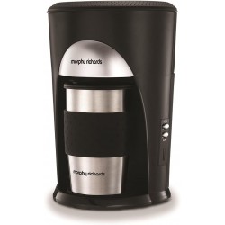 Morphy Richards Coffee On The Go Filter Coffee Machine,Black and Brushed Stainless Steel