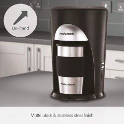 Morphy Richards Coffee On The Go Filter Coffee Machine,Black and Brushed Stainless Steel