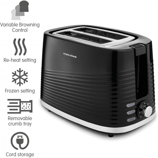 Shop quality Morphy Richards Dune 2 Slice Toaster Defrost and Re-Heat Settings, Plastic, Black in Kenya from vituzote.com Shop in-store or online and get countrywide delivery!