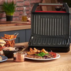 George Foreman Medium Red Steel Grill, 5 Ptn
