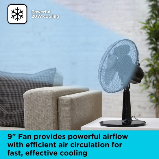 Shop quality Black and Decker 9 Inch Desk Fan with 2 Speeds, Rotary Oscillation, 20W, Black in Kenya from vituzote.com Shop in-store or online and get countrywide delivery!
