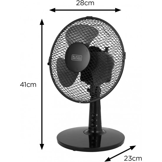 Shop quality Black and Decker 9 Inch Desk Fan with 2 Speeds, Rotary Oscillation, 20W, Black in Kenya from vituzote.com Shop in-store or online and get countrywide delivery!