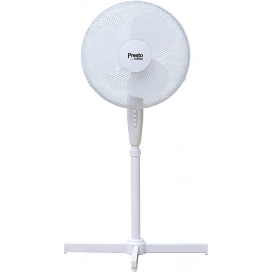 Shop quality Presto by Tower Pedestal Fan with 3 Speeds, Adjustable Height, Oscillation, 16”, 40W, White in Kenya from vituzote.com Shop in-store or online and get countrywide delivery!