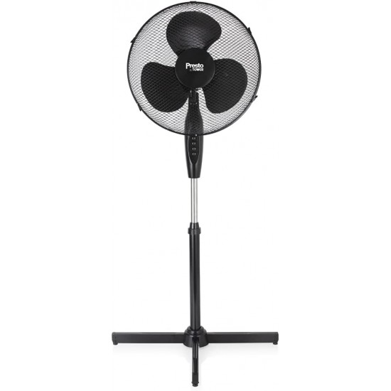 Shop quality Presto by Tower Pedestal Fan with 3 Speeds, Adjustable Height, Oscillation, 16”, 40W, Black in Kenya from vituzote.com Shop in-store or online and get countrywide delivery!