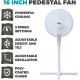 Shop quality Presto by Tower Pedestal Fan with 3 Speeds, Adjustable Height, Oscillation, 16”, 40W, White in Kenya from vituzote.com Shop in-store or online and get countrywide delivery!