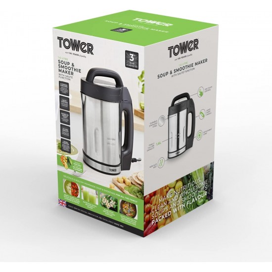 Shop quality Tower 1.6 Litre Soup Maker with Saute Function, 1000 W, Stainless Steel in Kenya from vituzote.com Shop in-store or online and get countrywide delivery!