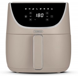 Tower Vortx Air Fryer with Digital Control Panel, 1700W, 6L, Latte