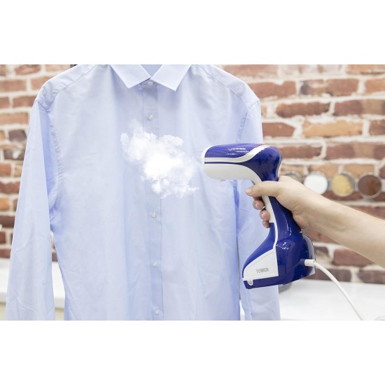 Shop quality Tower Ceraglide Portable/Travel Garment Steamer with Ceramic Soleplate, 1000W, Blue and White in Kenya from vituzote.com Shop in-store or online and get countrywide delivery!