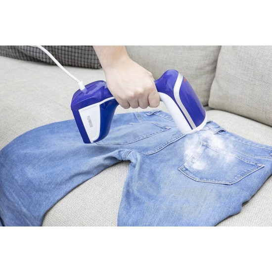 Tower Ceraglide Portable/Travel Garment Steamer with Ceramic Soleplate, 1000W, Blue and White, T22014BLU Shop quality Tower Ceraglide Portable/Travel Garment Steamer with Ceramic Soleplate, 1000W, Blue and White in Kenya from vituzote.com Shop in-store or online and get countrywide delivery!