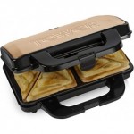 Tower Deep Filled Sandwich Maker with Non-Stick Coated Plate and Automatic Temperature Control, 900 Watts, Rose Gold
