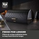 Tower Empire Roll Top Bread Bin, Stainless Steel, Black and Brass, One Size, T826090BLK Shop quality Tower Empire Roll Top Bread Bin, Stainless Steel, Black and Brass, One Size in Kenya from vituzote.com Shop in-store or online and get countrywide delivery!
