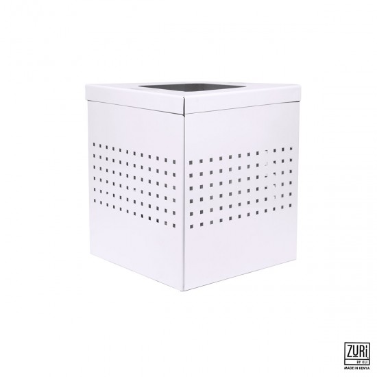 Zuri Cold-rolled Steel Waste Dust Bin with Plastic insert, White Finish, 21 litres, WBPDW Shop quality Zuri Cold-rolled Steel Waste Dust Bin with Plastic insert, White Finish, 21 litres in Kenya from vituzote.com Shop in-store or online and get countrywide delivery!