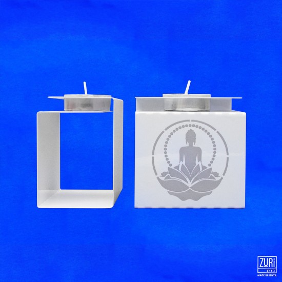 Shop quality Zuri Buddha Design Cold Rolled Steel Candle Holder with Powder Coated White Finish in Kenya from vituzote.com Shop in-store or online and get countrywide delivery!