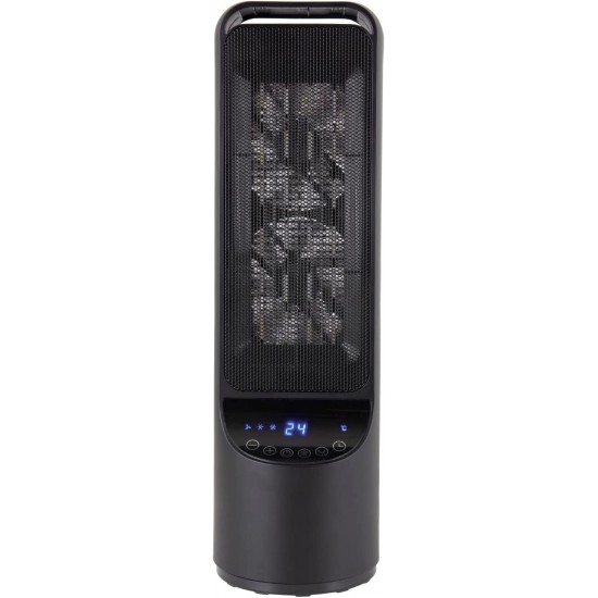 Black+Decker Digital Oscillating Ceramic Tower Heater, Remote Control and 12 hour timer, 2kW, Black, BXSH4400 Shop quality Black+Decker Digital Oscillating Ceramic Tower Heater, Remote Control and 12 hour timer, 2kW, Black in Kenya from vituzote.com Shop in-store or get countrywide delivery!