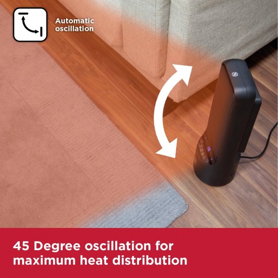 Black+Decker Digital Oscillating Ceramic Tower Heater, Remote Control and 12 hour timer, 2kW, Black, BXSH4400 Shop quality Black+Decker Digital Oscillating Ceramic Tower Heater, Remote Control and 12 hour timer, 2kW, Black in Kenya from vituzote.com Shop in-store or get countrywide delivery!