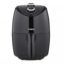 Tower Vortx Compact Air Fryer with Rapid Air Circulation, 30-Minute Timer, 2 Litre, 1000W, Black