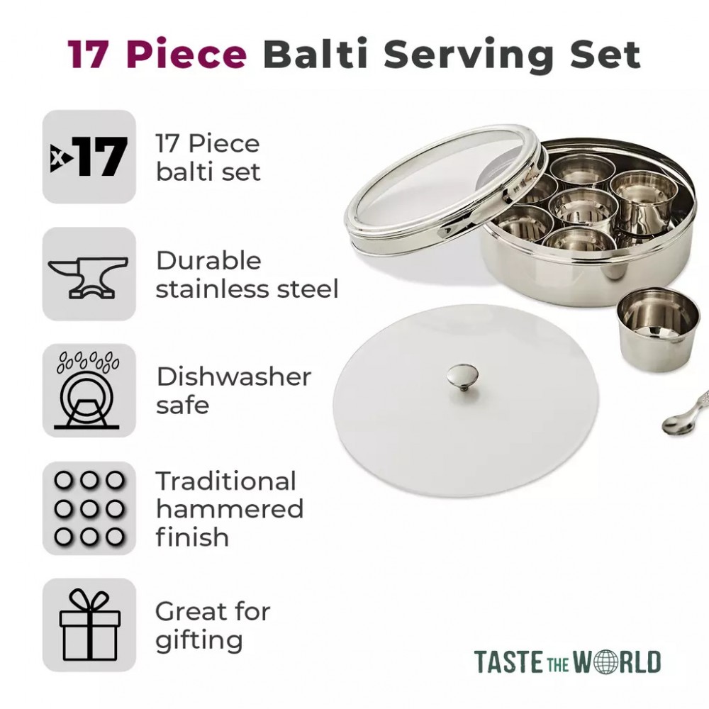 Serving dishes Tower 17 piece Balti Serving Set by