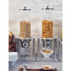 Neville GenWare Acrylic Base Commercial Cereal Dispenser, 3.7L