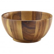 Neville Genware Acacia Wood Bowl 25cm Diameter  x 12cm Height