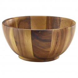 Neville Genware Acacia Wood Bowl 25cm Diameter  x 12cm Height