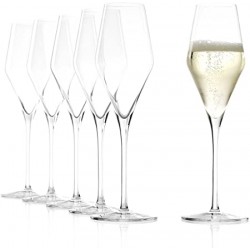 Stölzle Quatrophil Champagne Glasses, Set of 6, 290ml