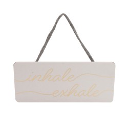 Candlelight Inhale & Exhale Wall Plaque