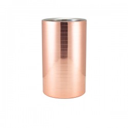 Neville GenWare Ribbed Copper Plated Wine Cooler