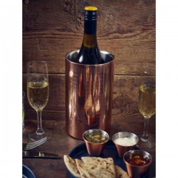 Neville GenWare Ribbed Copper Plated Wine Cooler