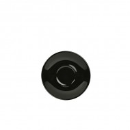 Neville Genware Porcelain Black Saucer 12cm/4.75" Well Size 4cm