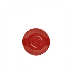 Neville Genware Porcelain Red Saucer 12cm/4.75" Well Size 4cm