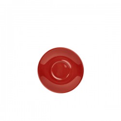 Neville Genware Porcelain Red Saucer 12cm/4.75" Well Size 4cm