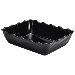 Neville Genware Crock with Lid 10Lb (4.5Kg) Tulip Black