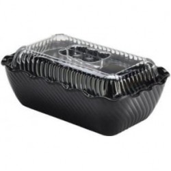 Neville Genware Crock with Lid 10Lb (4.5Kg) Tulip Black