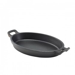 Neville Genware Cast Iron Oval Eared Dish 