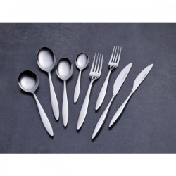 Neville Genware Teardrop 18/0 Stainless Steel Dessert Fork-Sold Per Piece