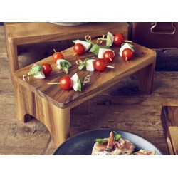 Neville Genware Acacia Wood Buffet Riser GN 1/4 10cm (H)