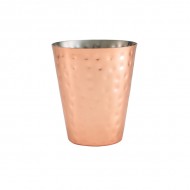 Neville Genware Hammered Copper Plated Conical Serving Cup 410ml / 41cl/14.4oz