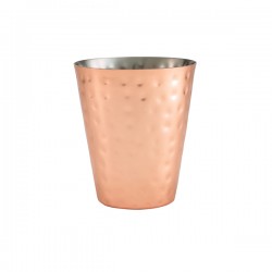 Neville Genware Hammered Copper Plated Conical Serving Cup 410ml / 41cl/14.4oz
