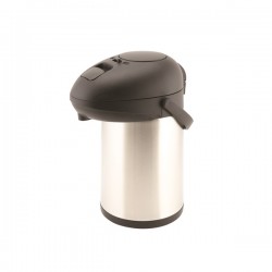 Neville Genware Stainless Steel Unbreakable Vacuum Pump Pot 2.5 Litres
