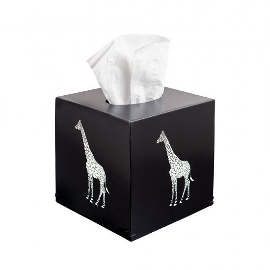 Zuri Giraffe Design Tissue Box Cover, Matt Black, TBCGIFB Shop quality Zuri Giraffe Design Tissue Box Cover, Matt Black in Kenya from vituzote.com Shop in-store or online and get countrywide delivery!