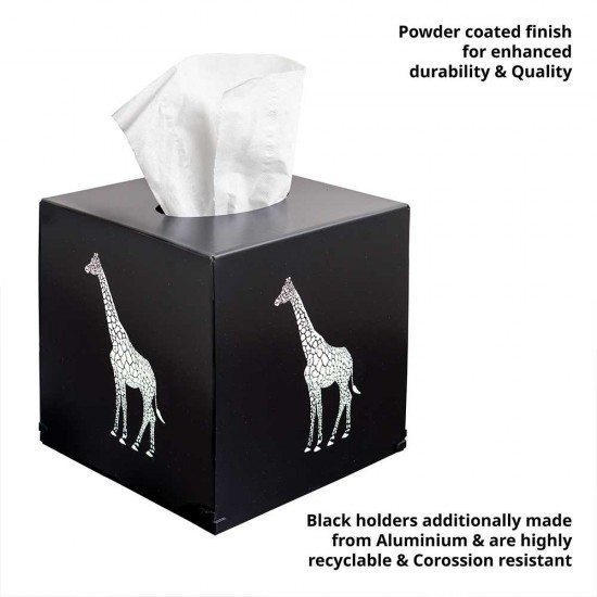 Zuri Giraffe Design Tissue Box Cover, Matt Black, TBCGIFB Shop quality Zuri Giraffe Design Tissue Box Cover, Matt Black in Kenya from vituzote.com Shop in-store or online and get countrywide delivery!