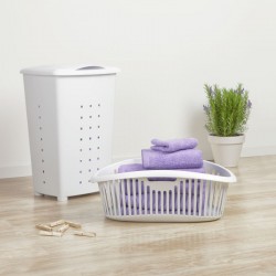 Tatay Linen Basket Millenium, 60 Litre, White