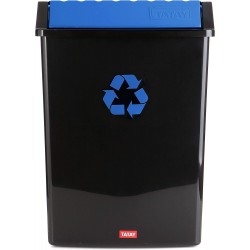 Tatay Recycling Bin, Swing Lid,, BPA Free, Solar Protection, 50 LItres Capacity, Blue .