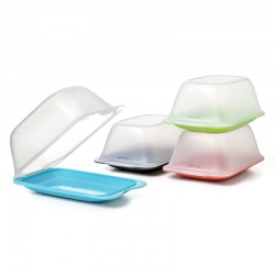 Tatay Cheese & Meats Storage Fresh, BPA Free, Reusables, Stackables, Dishwasher & Microwave Safe, Random Colour, 1 Piece, 1 Litre