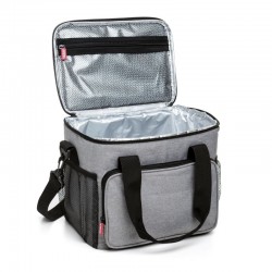 Tatay Urban Food Picnic - Insulated Lunch Bag, 11 Litre Capacity, Triple Layer Material, Flexible and 100% waterproof. Denim Grey