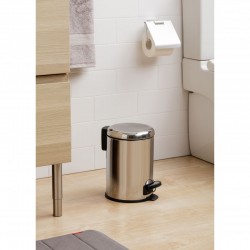 Tatay Pedal Bin, 3 Litre Nordic Stainless Steel with soft close