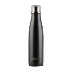 Built 500ml Double Walled Stainless Steel Water Bottle Charcoal-500ml/17fl oz.